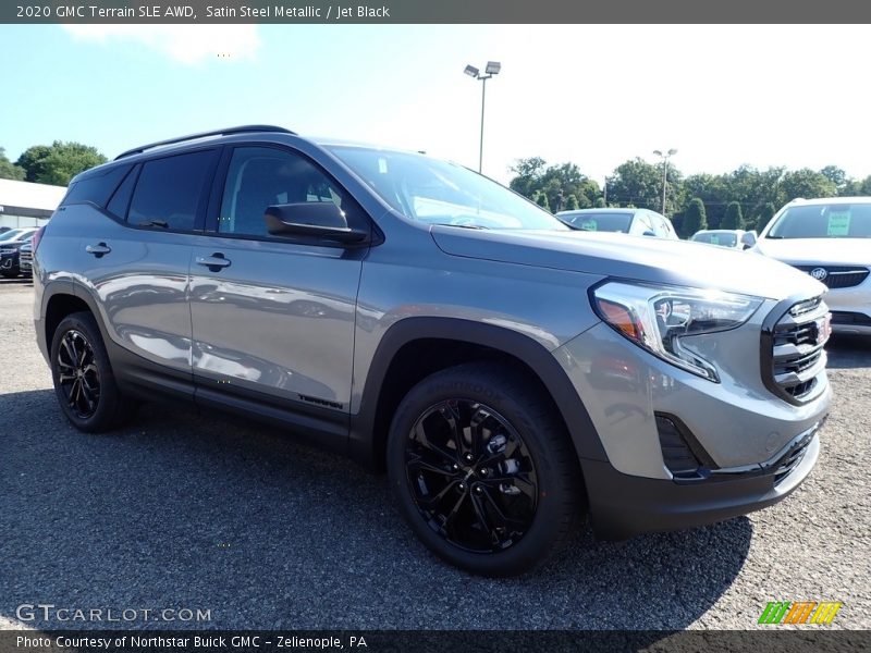 Satin Steel Metallic / Jet Black 2020 GMC Terrain SLE AWD