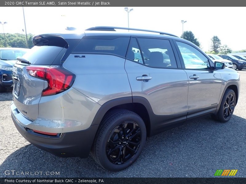 Satin Steel Metallic / Jet Black 2020 GMC Terrain SLE AWD