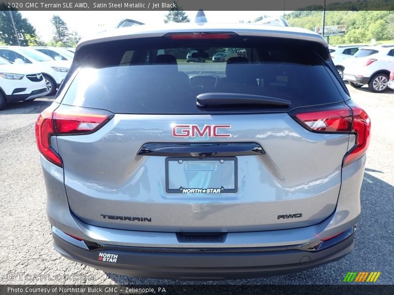Satin Steel Metallic / Jet Black 2020 GMC Terrain SLE AWD