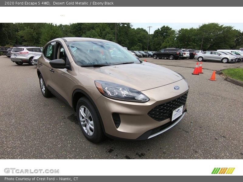 Desert Gold Metallic / Ebony Black 2020 Ford Escape S 4WD