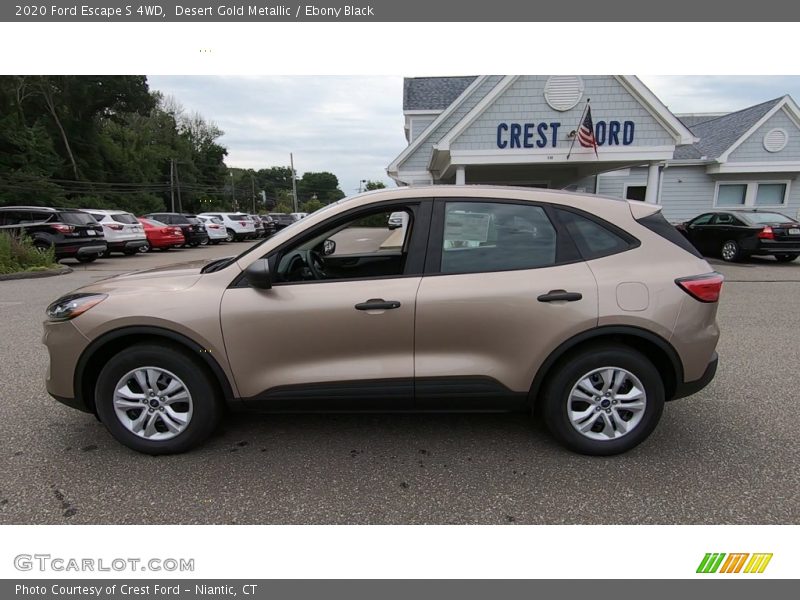Desert Gold Metallic / Ebony Black 2020 Ford Escape S 4WD