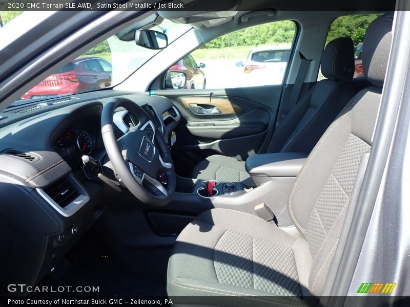 Satin Steel Metallic / Jet Black 2020 GMC Terrain SLE AWD