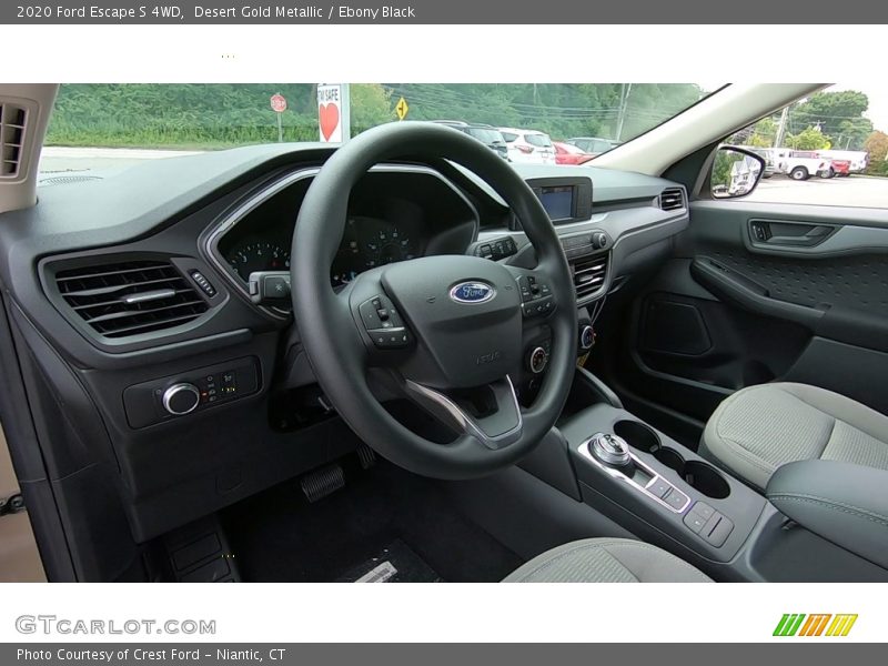 Desert Gold Metallic / Ebony Black 2020 Ford Escape S 4WD