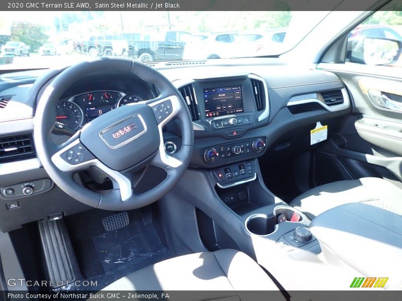 Satin Steel Metallic / Jet Black 2020 GMC Terrain SLE AWD