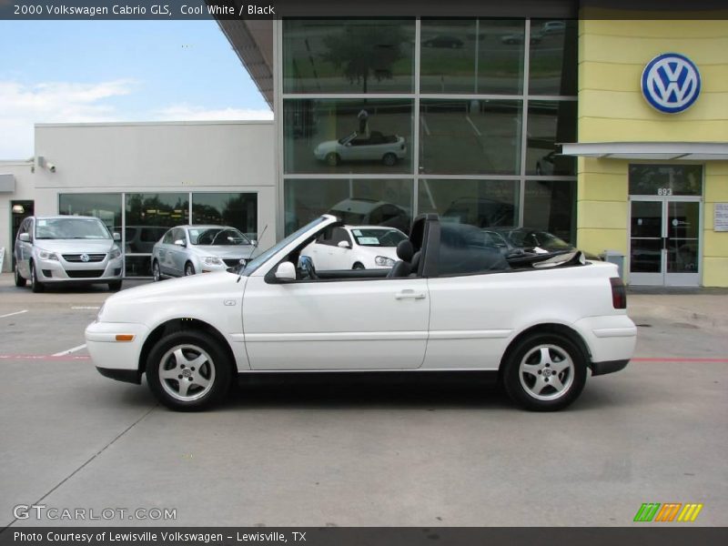Cool White / Black 2000 Volkswagen Cabrio GLS