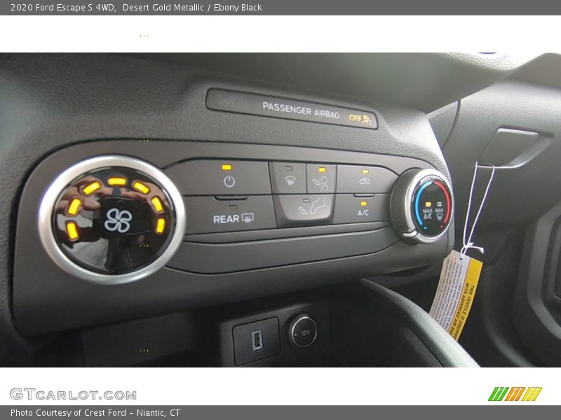 Desert Gold Metallic / Ebony Black 2020 Ford Escape S 4WD