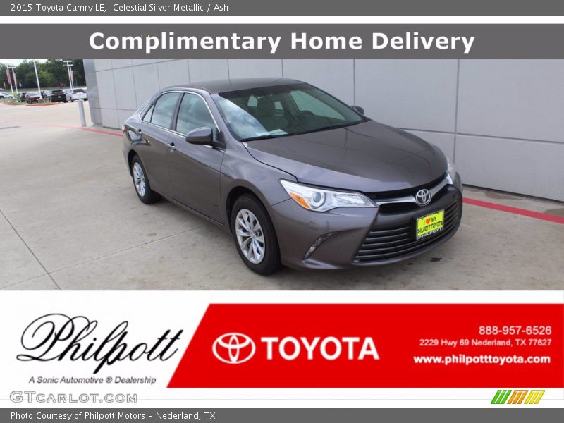 Celestial Silver Metallic / Ash 2015 Toyota Camry LE