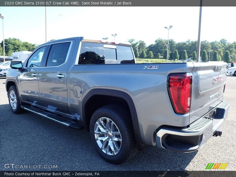 Satin Steel Metallic / Jet Black 2020 GMC Sierra 1500 SLT Crew Cab 4WD