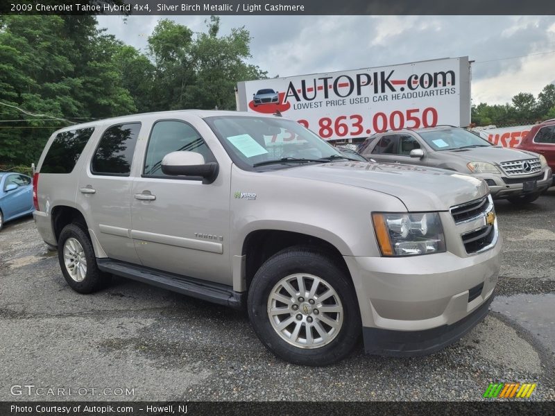 Silver Birch Metallic / Light Cashmere 2009 Chevrolet Tahoe Hybrid 4x4