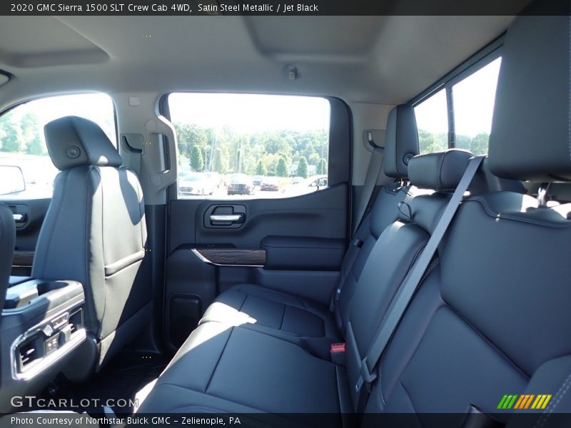 Satin Steel Metallic / Jet Black 2020 GMC Sierra 1500 SLT Crew Cab 4WD