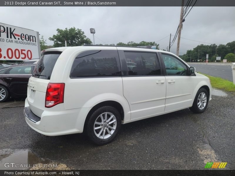 Stone White / Black/Sandstorm 2013 Dodge Grand Caravan SXT