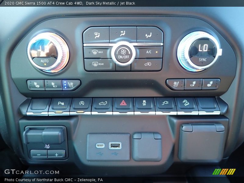 Controls of 2020 Sierra 1500 AT4 Crew Cab 4WD