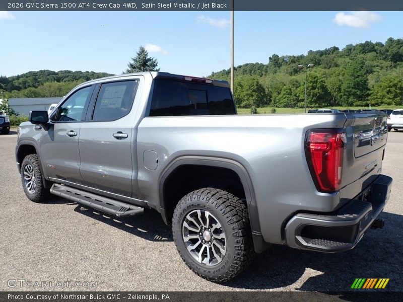 Satin Steel Metallic / Jet Black 2020 GMC Sierra 1500 AT4 Crew Cab 4WD