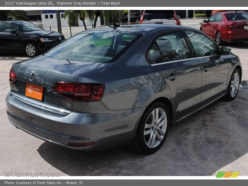 Platinum Gray Metallic / Titan Black 2017 Volkswagen Jetta SEL