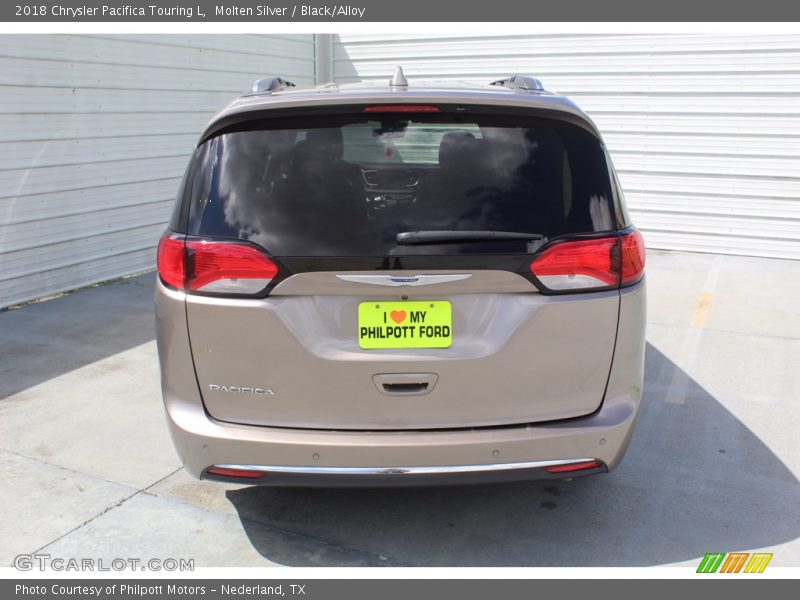 Molten Silver / Black/Alloy 2018 Chrysler Pacifica Touring L