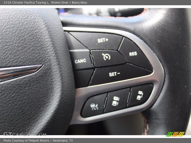 Molten Silver / Black/Alloy 2018 Chrysler Pacifica Touring L