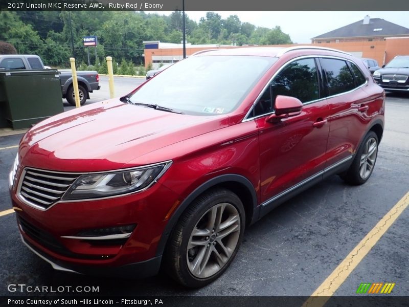 Ruby Red / Ebony 2017 Lincoln MKC Reserve AWD