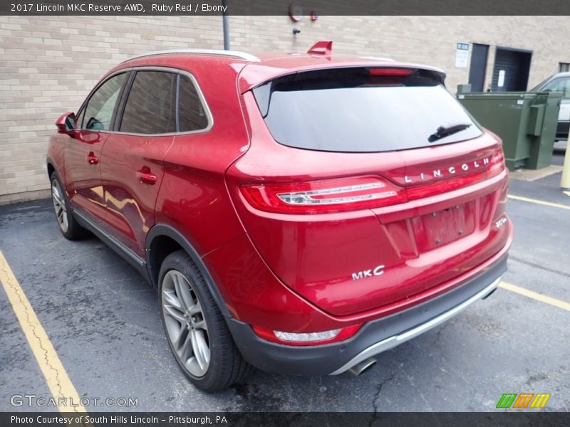 Ruby Red / Ebony 2017 Lincoln MKC Reserve AWD