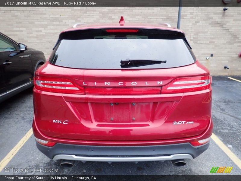Ruby Red / Ebony 2017 Lincoln MKC Reserve AWD