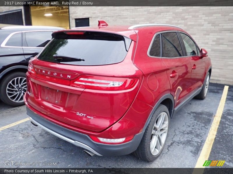 Ruby Red / Ebony 2017 Lincoln MKC Reserve AWD