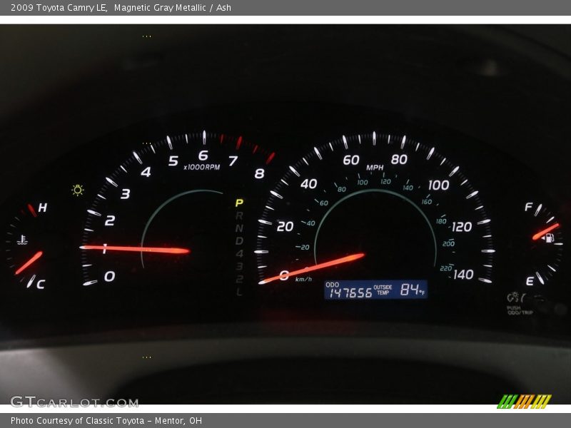 Magnetic Gray Metallic / Ash 2009 Toyota Camry LE