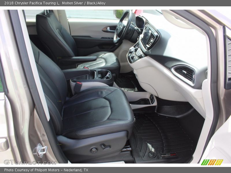 Molten Silver / Black/Alloy 2018 Chrysler Pacifica Touring L