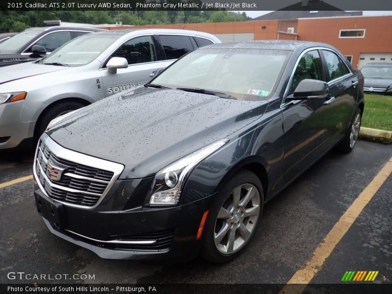 Phantom Gray Metallic / Jet Black/Jet Black 2015 Cadillac ATS 2.0T Luxury AWD Sedan