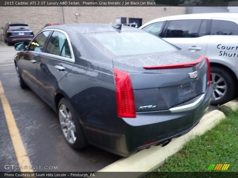Phantom Gray Metallic / Jet Black/Jet Black 2015 Cadillac ATS 2.0T Luxury AWD Sedan