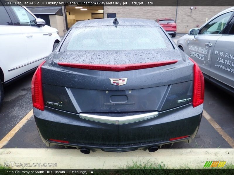 Phantom Gray Metallic / Jet Black/Jet Black 2015 Cadillac ATS 2.0T Luxury AWD Sedan