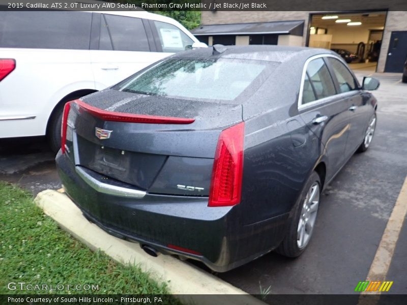 Phantom Gray Metallic / Jet Black/Jet Black 2015 Cadillac ATS 2.0T Luxury AWD Sedan