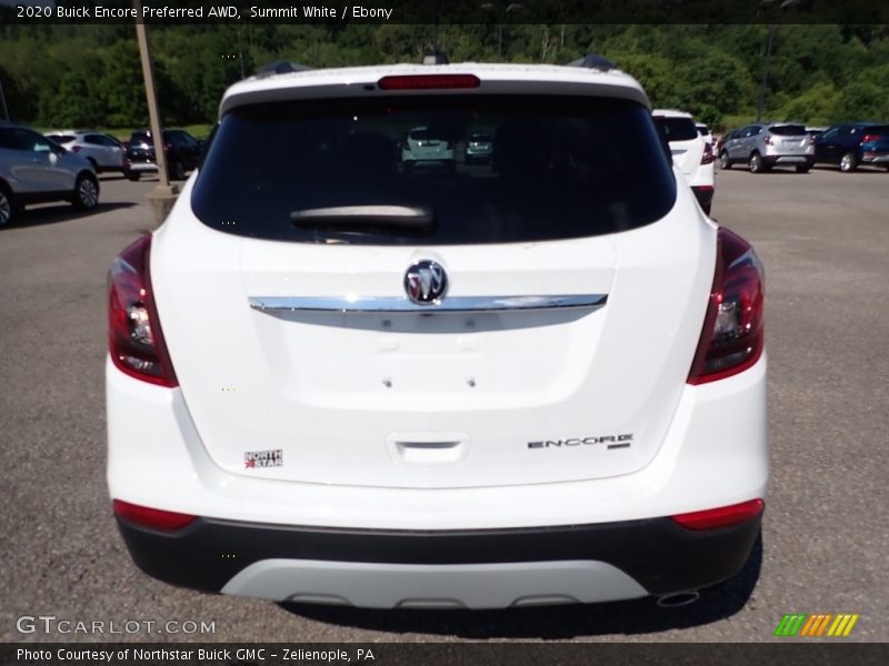 Summit White / Ebony 2020 Buick Encore Preferred AWD