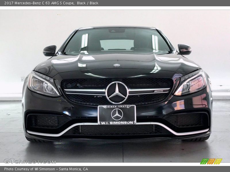Black / Black 2017 Mercedes-Benz C 63 AMG S Coupe