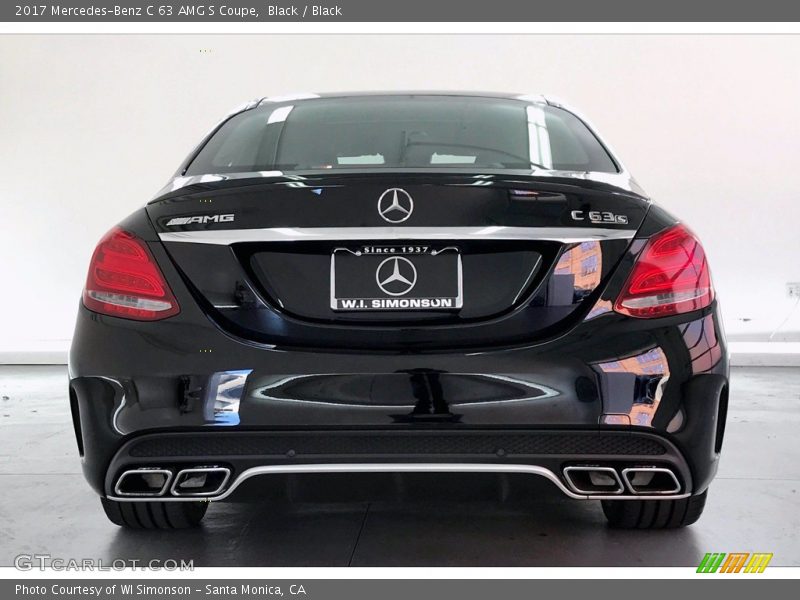 Black / Black 2017 Mercedes-Benz C 63 AMG S Coupe