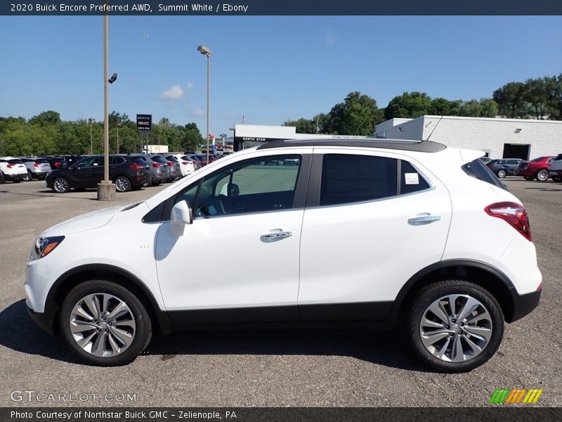 Summit White / Ebony 2020 Buick Encore Preferred AWD