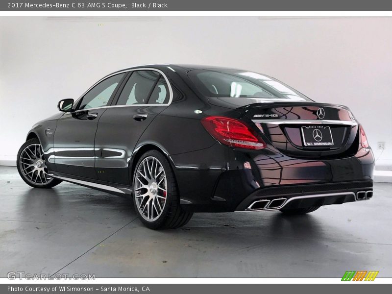 Black / Black 2017 Mercedes-Benz C 63 AMG S Coupe