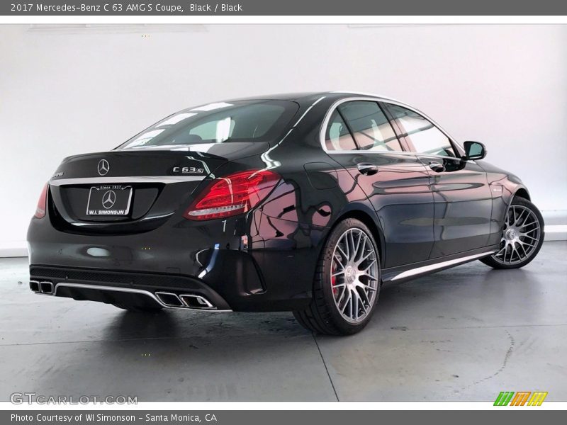 Black / Black 2017 Mercedes-Benz C 63 AMG S Coupe