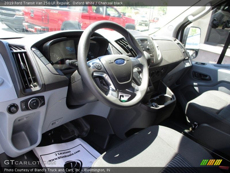 Oxford White / Charcoal black 2019 Ford Transit Van 250 LR Regular