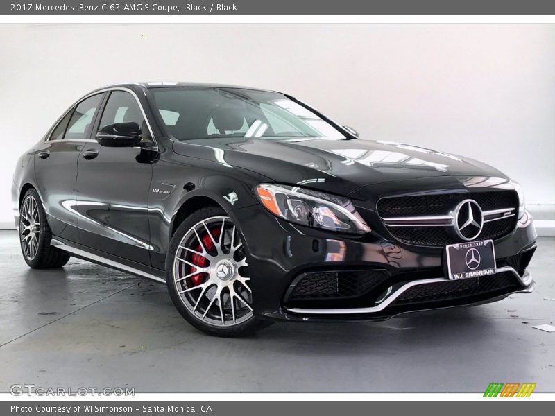 Black / Black 2017 Mercedes-Benz C 63 AMG S Coupe