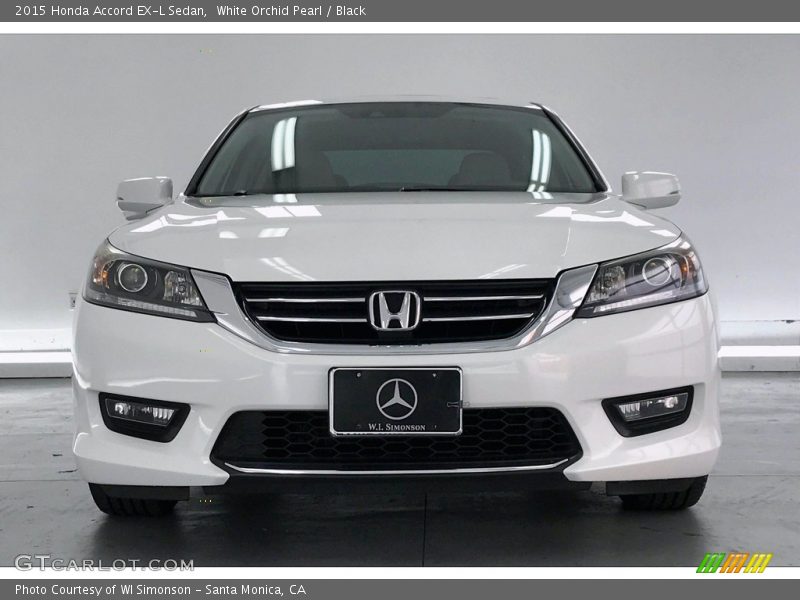 White Orchid Pearl / Black 2015 Honda Accord EX-L Sedan
