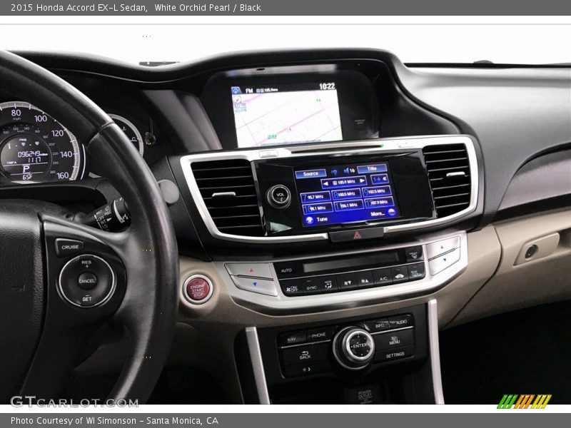 White Orchid Pearl / Black 2015 Honda Accord EX-L Sedan