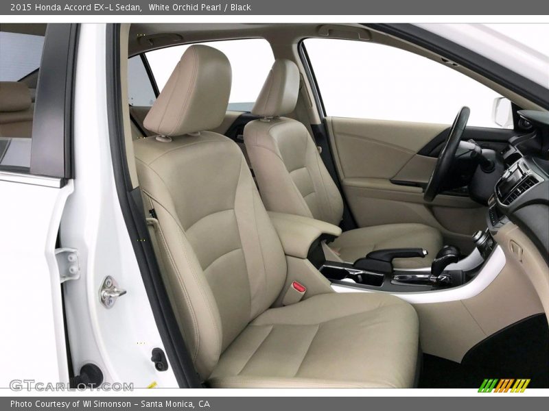 White Orchid Pearl / Black 2015 Honda Accord EX-L Sedan