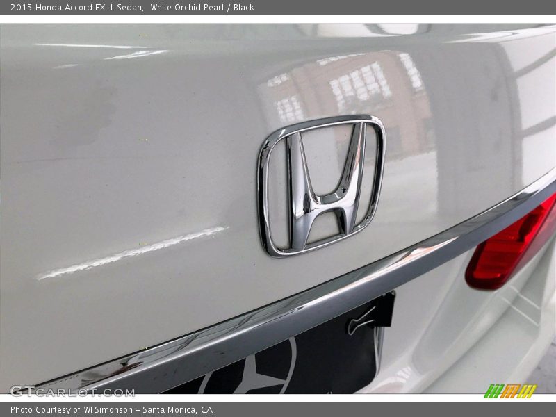 White Orchid Pearl / Black 2015 Honda Accord EX-L Sedan