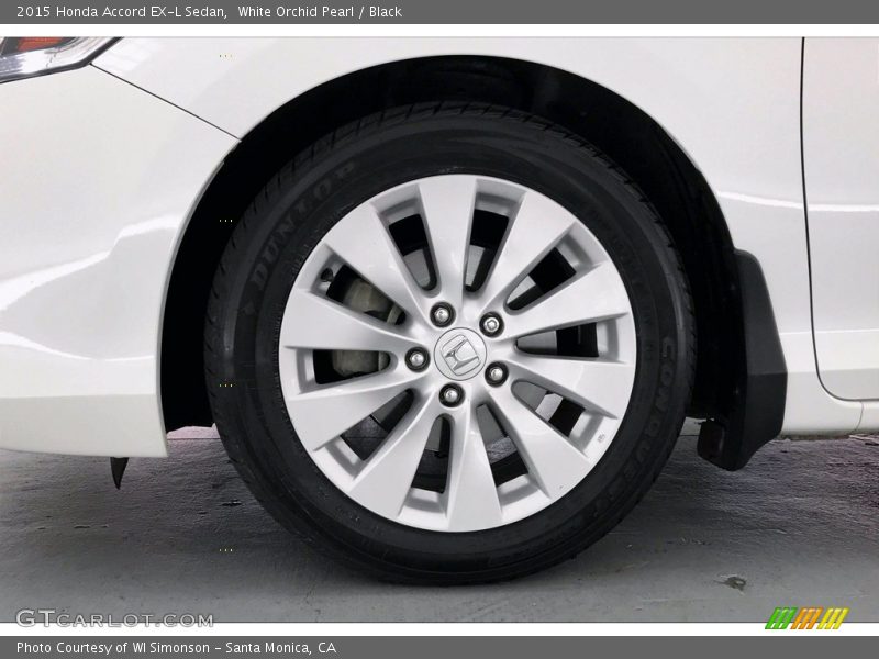 White Orchid Pearl / Black 2015 Honda Accord EX-L Sedan
