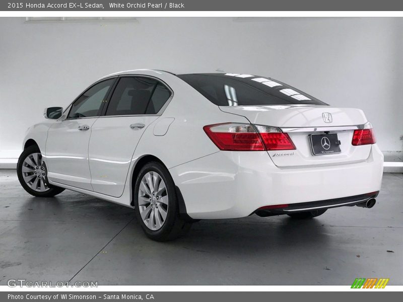 White Orchid Pearl / Black 2015 Honda Accord EX-L Sedan