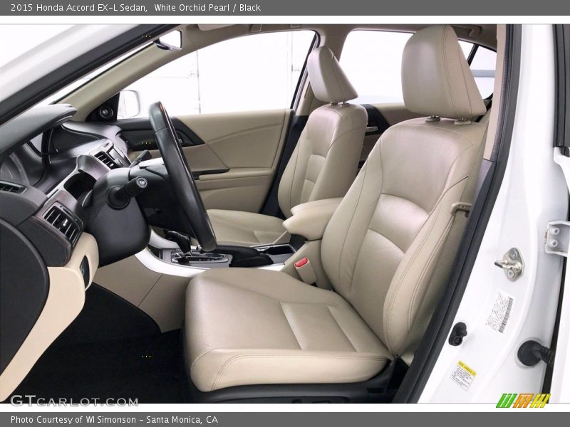 White Orchid Pearl / Black 2015 Honda Accord EX-L Sedan