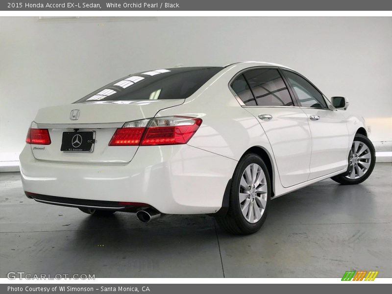 White Orchid Pearl / Black 2015 Honda Accord EX-L Sedan