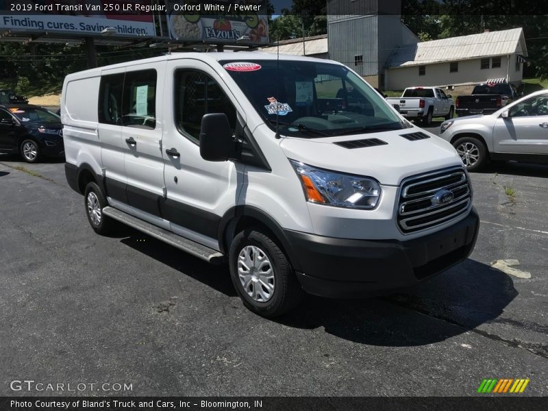 Oxford White / Pewter 2019 Ford Transit Van 250 LR Regular
