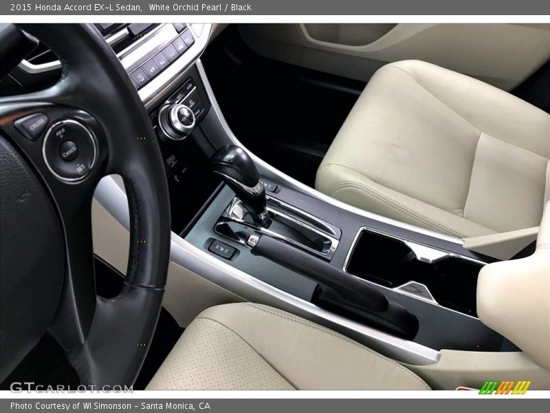 White Orchid Pearl / Black 2015 Honda Accord EX-L Sedan