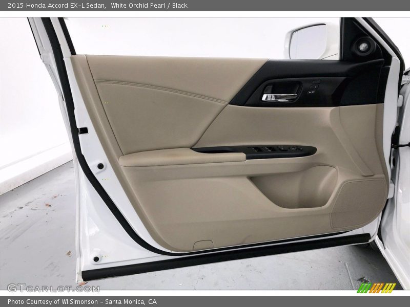 White Orchid Pearl / Black 2015 Honda Accord EX-L Sedan