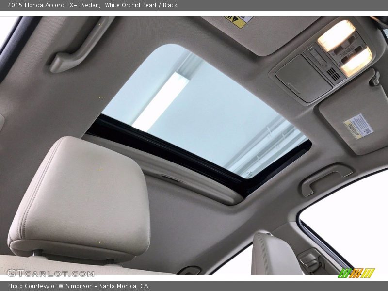 White Orchid Pearl / Black 2015 Honda Accord EX-L Sedan
